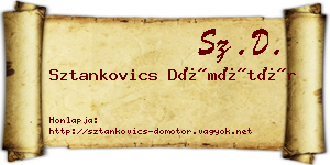 Sztankovics Dömötör névjegykártya